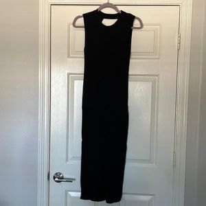 Black midi with Open back